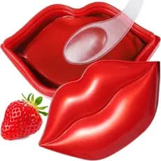 Máscaras Labiais VEZE, Máscara Labial de Colágeno 20 Unidades, Máscara Labial para Lábios Secos, Máscaras Labiais para C