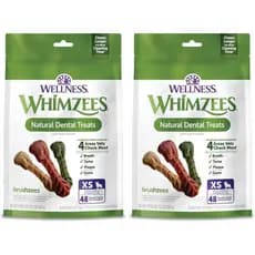 Wellness Whimzees Brushzees Petisco Dental Natural para Cães, Mastigáveis Aprovados pela VOHC, Refresca o Hálito, Tamanh