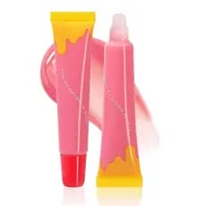 Bálsamo Hidratante para Lábios com Cor, Máscara Hidratante para Lábios Secos e Rachados, Brilho Labial de Alto Brilho, B