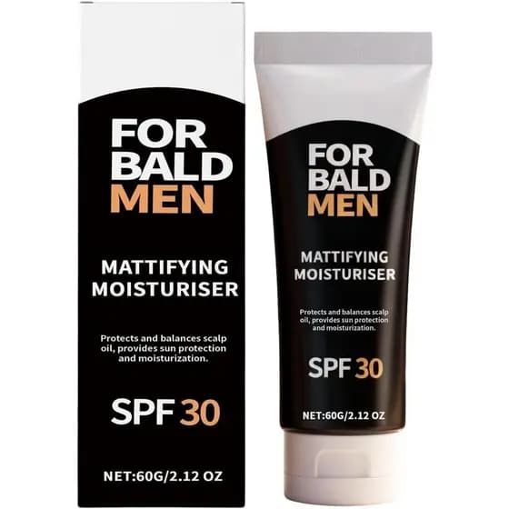 Hidratante Diário para Couro Cabeludo - Hidratante para Cabeça Careca com Proteção Matte | Protetor Solar SPF30 com Fórm