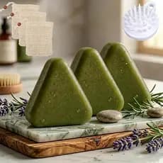 Barra Revitalizante para Couro Cabeludo Coreana, Sabonete Verde para Cabelo – Condicionador Suave e Fortificante para Qu