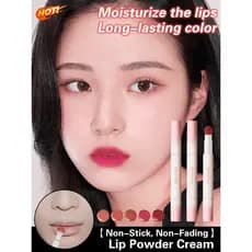 【Não Mancha e Dura Muito】Longa Duração💥[Transfer-Proof] Batom Líquido/Creme Labial/Pó Labial