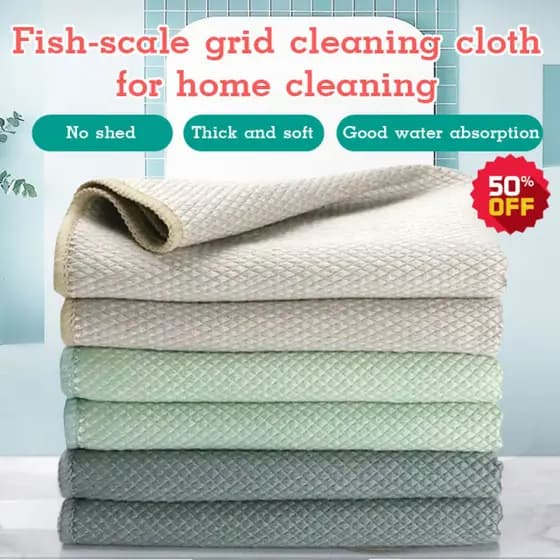 【Super Absorvente】Pano de limpeza para cozinha, vidros e superfícies Pano/Sem Manchas/Multifuncional