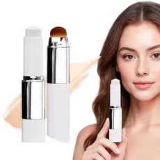 Bastão de base que muda de cor, base dois em um que muda de cor 2026, base com pincel, cosméticos de base.