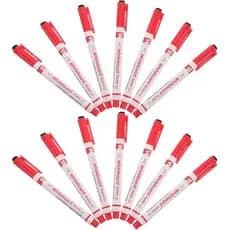20 canetas para quadro branco com ponta ultrafina, canetas de apagar a seco de 0,5 mm, laváveis e apagáveis, adequadas p