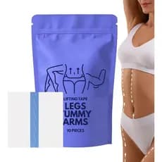 Fita Adesiva para Modelagem Corporal, Pacote com 10 Fitas Invisíveis para Contorno Corporal para Abdômen, Braços e Perna