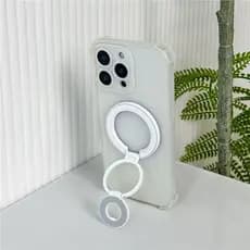 Novo Suporte Magnético Dobrável Bicolor para Telefone 360 °   Suporte de Mesa Rotativo para Transmissão ao Vivo e Visual