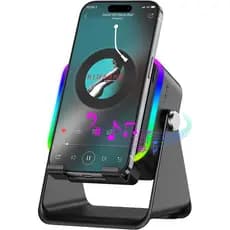 Caixa de Som Sem Fio com Sensor 5 em 1, Caixa de Som Bluetooth com Suporte para Telefone, Som Estéreo, Bateria Recarregá