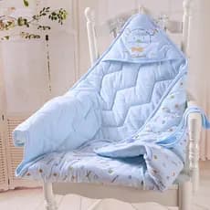 Manta Envolvente para Bebê - Envoltório Respirável de Musselina 100% Algodão com Design de Desenho Animado Fofo para Rec