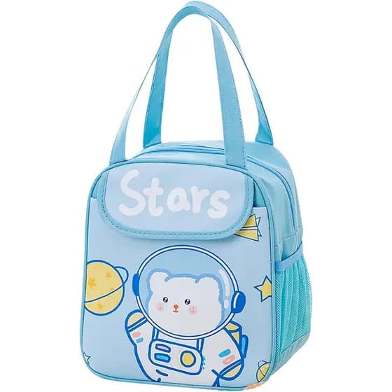 Bolsa de Almoço Kawaii para Mulheres, Bolsa Térmica Isolada para Uso Externo, Bolsa de Almoço Anime-Love de Grande Capac
