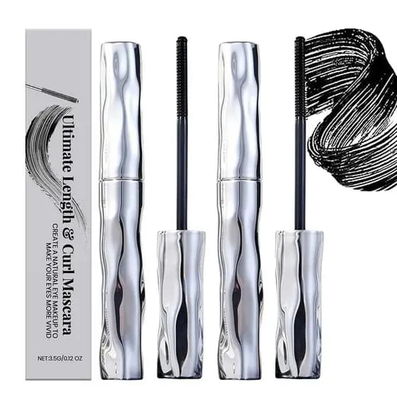 Curvador de Cílios 3D, Máscara de Cílios Metálica, Máscara Tubular, Máscara de Cílios Metálica com Escova de Metal, Másc
