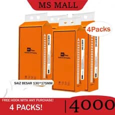 MSMALL 4 pacotes de lenços de papel 4 camadas 4000 folhas 130*175mm Lenços de Papel Deluxe Comfort com Almofada de Ar