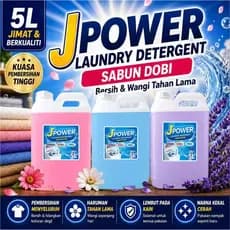 Sabão Dobi 5L J POWER Detergente Líquido para Lavanderia 5KG Detergente Líquido para Lavanderia com Fragrância Duradoura