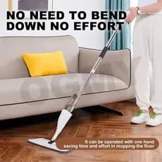 Mop Pulverizador OGMY 360 °   Limpador de Piso com Cabeça Giratória. Escova de limpeza para banheiro em aço inoxidável
