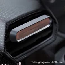 Aromatizador de ar para saídas de ar do carro, fragrância de madeira maciça para carro, perfume de carro de alta qualida