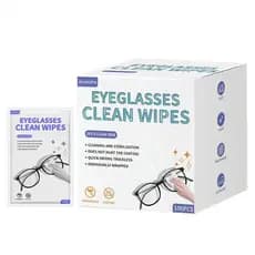 Toalhetes Hieye para Lentes de Óculos, Toalhetes de Limpeza para Lentes de Óculos Pré-Umedecidos, Embalados Individualme