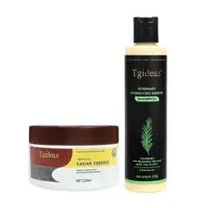 Shampoo e Máscara Capilar de Alecrim para Crescimento Capilar