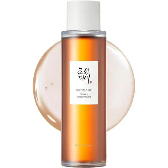 Água Essencial de Ginseng, Tônico Facial Hidratante para Pele Seca e Sem Brilho. Creme Hidratante Coreano para Cuidados