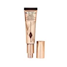 Base Hidratante de Cobertura Média Charlotte Tilbury Beautiful Skin - Maquiagem Líquida Modulável para Brilho Instantâne