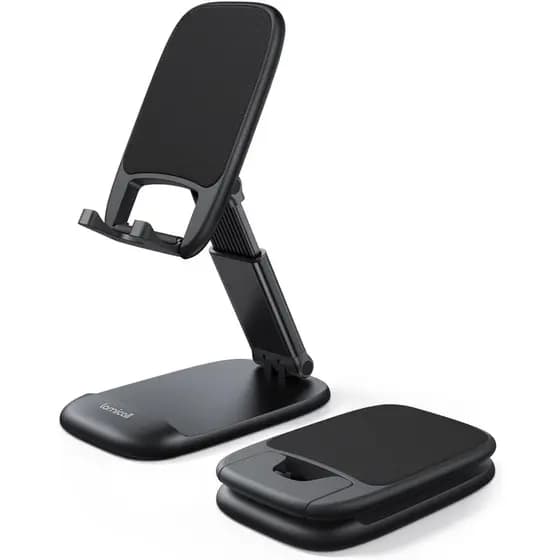 Suporte para Celular Lamicall para Mesa - [Altura Ajustável] Suporte Dobrável para Celular, Suporte Portátil para iPhone