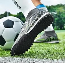 Sapatos de futsal TF Chuteira de campo Antiderrapante Estável Para Parar E Virar , Tamanho Europeu 35-45
