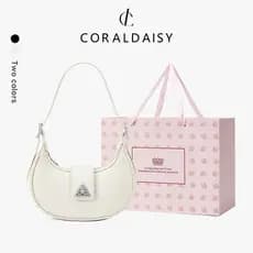 CORALDAISY 2026 Beg Bolsa feminina, bolsa de ombro elegante, bolsa transversal, bolsa de axila, bolsa de moda.