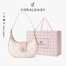 CORALDAISY 2026 Beg Bolsa feminina, Bolsa de ombro, Bolsa de moda, Bolsa de axila, Bolsa transversal, Bolsa de tiracolo