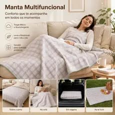 Cobertor Leve para Frio | Edredom Queen Size | Máquina de Lavar