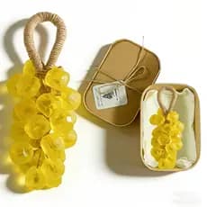 Sabonete de Uva de Cristal UBIETY em Corda, Cacho de Uvas Artesanal em Corda para Mulheres e Homens, Barra de Banho em F