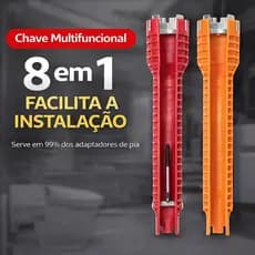 Ferramenta multifuncional 8 em 1 para encanamento, original, de alta qualidade, durável, portátil e confortável