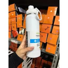 Garrafa Térmica Aço Inox com Capa Espacial e Alça, Academia 350ml/600ml/800ml/1000ml 026