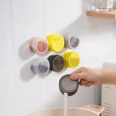 [Estoque pronto] Caixa de tempero magnética com tampa Caixa de armazenamento de ingredientes multiuso Nova caixa de temp