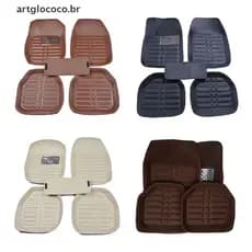 Artglococo 5 peças de tapetes automotivos estilo carpete para Duster, conjunto completo premium.