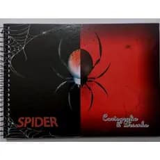 Caderno de Cartografia e Desenho Maxima 96 folhas Capa Dura Spider Aranha