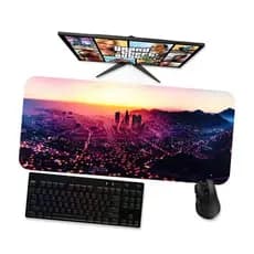 Mouse Pad  Gta V Cenário 4  Mousepad Gamer Grande 90x40 80x40 60x40 70x30 45x40