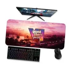 Mouse Pad  GTA VI PAISAGEM 2  Mousepad Gamer Grande 90x40 80x40 60x40 70x30 45x40