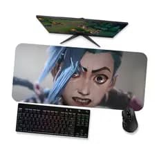 Mouse Pad  LOL Arcane Jinx 11  LoL  Mousepad Gamer Grande 90x40 80x40 60x40 70x30 45x40