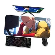 Mouse Pad  One Punch Man Saitama 3  Mousepad Gamer Grande 90x40 80x40 60x40 70x30 45x40
