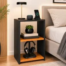 Mesa de Cabeceira Bella Pequena e Elegante Estilo Minimalista MDP/MDF