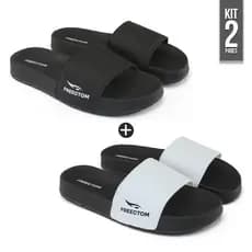 Kit 2 Chinelos Slide Masculino Novo Macio Leve Promoção Barato