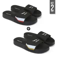 Kit 2 Chinelos Slide Masculino Novo Macio Leve Promoção Barato