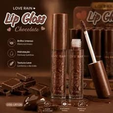 Lip Gloss Chocolate Love Rain – Brilho, Hidratação e Beleza em um só produto!