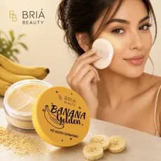 Pó De Banana Facial Banana Golden Briá Beauty Solto Ultrafino Matte HD