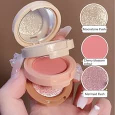 Paleta Multifuncional De Destaque , Blush E Sombra , Pearl Glow , De Multiuso Laranja