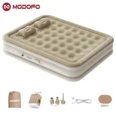 MODOFO Colchão Inflável Solteiro/Queen/King Com Bomba Elétrica Recarregável Cama Inflável Para Camping Casa