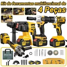 Kit Caixa de Ferramentas 48V com Bolsa de Ferramentas para Transporte, Embalagem em Saco Organizador Portátil Reforçado