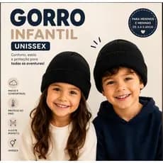 KIT GORRO Infantil Unissex 4 a 6 ANOS Toucas de Inverno 1/2/3