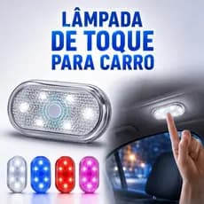 1 / 2 Pcs Lâmpada LED Toque Dedo Adesivo Velcro 5V Carro/ Carregável USB Unicolor multicolor Carpei