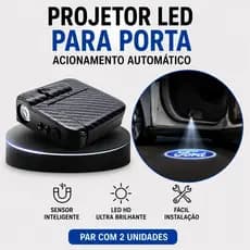 1 par Lâmpada LED Sem Fio Para Carro/Projetor De Luz com Marca de Carro Universal Decorativo Sensor Liga E DesligaCarpei