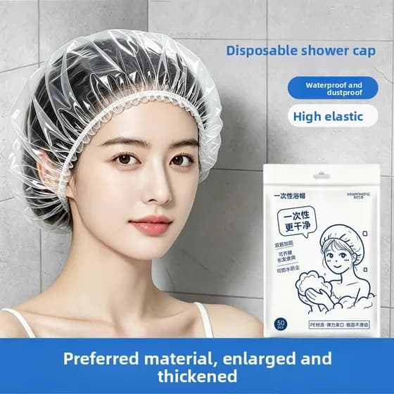 🌈Mais Vendido🌈Touca descartável para banho, touca impermeável tintura de cabelo para mulheres, touca para